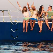 Escalera blanda inflable para embarcar en bote, escalera colgante plegable para bote inflable, yate, bote pequeño