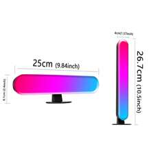 2pcs Smart LED Light Strips, RGB With Music Sync, Wireless IR & App Control, USB Powered, Non-Waterproof, Desktop Lamp, Dynamic Lighting, Suitable For Gaming, Bedroom, Home Decor, Party & Wedding Decor, Birthday Decor, Office Accessories, Ideal Valentine's Day Gift - RGB - View 10