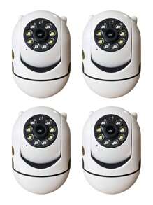 1/2/4 Packs 1080p HD Home Monitoring Camera - All-Weather Full-Color Evening Vision, 360° Viewing With Zoom, Two-Way Talk, Pet Detection With Motion Alerts - Wireless For Inside & Outside Use