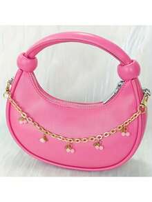 Ciondolo a forma di ciliegia - Accessorio decorativo in metallo per borse, con ciliegie rosa e rosse, per borse a mano, borse a tracolla e borse a spalla - Rosa/Viola/Rosso, ciondoli per borse, catena per borse a tracolla da donna, pendente per portafogli, sostituzione braccialetto alla moda e carino con ciondolo a forma di ciliegia 3D, accessorio pendente per borse