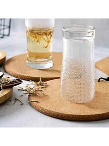 1 件加厚圆形软木三脚架 - 耐热餐具、炊具和植物垫，完美的家居装饰 - 适用于厨房台面和餐桌 - 彩色 - 查看 3