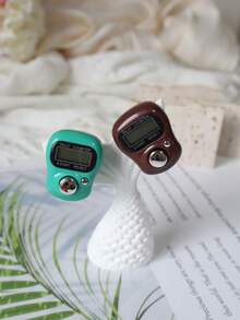 1pc/5pcs/10pcs Handheld Electronic Digital Tally Counter Ring, Manual Electronic Digital Counting Clicker, Style Intelligent Electronic Digital Counter Bracelet/Ring - Multicolor - View 10