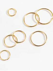 1Pair 925 Sterling Silver Classic Nose Rings Hoops Lip Ring For Women/Men 6-10mm Small Thin Nose Piercing Jewelry For Daily Wear