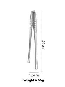 New 304 Stainless Steel BBQ Tongs, Extra Long Bread Tongs, Gold Color Household Self-Serve Strawberry Tongs