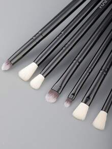 RANCAI 7pcs Eye Makeup Brush Set, Professional Eye Makeup Brush Kit, Made Of Synthetic Hair, Suitable For Eyebrows, Eyelashes, Eyeliner, Includes Spiral Brush And Blending Brush. - Multicolor - View 8