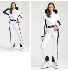 One-Piece Ski Suit For Women, Snowboard Overalls, Windproof And Waterproof, Breathable Clothing, Thickening, Skiing Suit, Winter - màu 2 - Xem 1