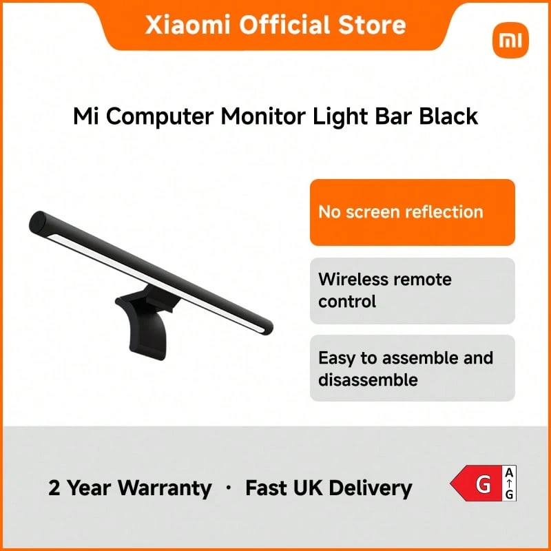 Xiaomi Mi Computer Monitor Light Bar – USB-C Powered LED Screen Lamp With Wireless Remote, 5W Flicker-Free Eye-Care Lighting, Adjustable Colour Temperature (2700K–6500K), Space-Saving Magnetic Base, For Work & Gaming Setups - one-size - View 1