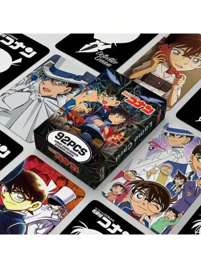 60pcs Lomo Cards + 32pcs Stickers, Boxed High Definition Lomo Cards, Anime Goods, Collectibles, Small Gifts, Halloween, Christmas Gifts