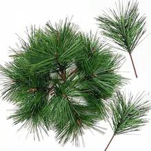 10/20/30pcs Simulated Pine Branches Paired With Realistic Pine Cones And Red Berry Evergreen Cedar Branches, Maintenance Free, Suitable For Christmas Trees, Wreaths, Decorative Wreaths, And Table Centerpieces - Christmas And Holiday Home Decor - Durable Plastic Material, Natural Appearance Design, Imitation Cedar Effect - Green - View 8