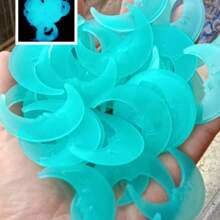 100 Stück 3cm Leucht-Sterne Wandaufkleber, 3D leuchtend, einfarbig & gemischte Farben, fluoreszierender Dekor, 4cm Mond Leucht-Wandaufkleber, helle leuchtende selbstklebende Kunststoffaufkleber, langanhaltend Heimdekoration, geeignet für Zuhause, Decke, Schlafzimmerwand, Raumdekoration, Badezimmerwanddekoration