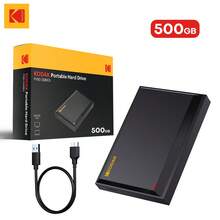 Kodak Portable Hard Drive 2TB/1TB/500GB HDD 2.5 Inch 5Gbps External USB3.0 Storage Disk Compatible With PC Desktop Laptops - Black - View 11