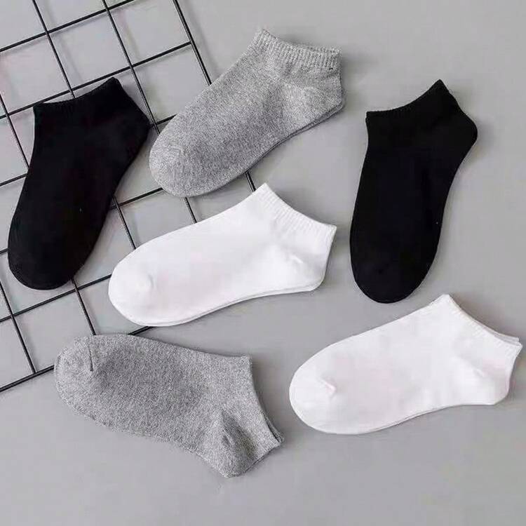 Kit 12 Pares Meias Soquete Cano Curto Unissex Multicolorido Tamanho 35-40 - Multicolorido - Visão 3