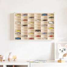 vidaXL Sammlervitrine aus Holz mit 60 Fächern 60x4,5x40,5 cm - Braun - Übersicht 2