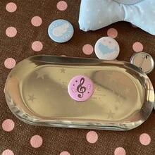 5件套天使翅膀粉色棕色音符徽章包包装饰胸针 - Colorful - 查看 7
