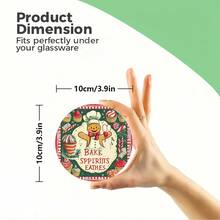 1set/10sets 4pcs/Set Christmas Santa Claus, Christmas Bell, Christmas Snowflake, Christmas Reindeer, Christmas Tree, Snowman, Christmas Penguin Coasters, Polyester Rubber Coaster Set, Ideal For Holiday Parties, Bars, Offices And Homes, All Occasions, Size: 3.94 Inches X 3.94 Inches