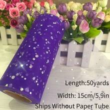 Polka Dot Sequin Mesh Rolls - 10/50 Yards Polka Dot Mesh Netting For Christmas/New Year/Valentine/Wedding/Birthday/Halloween Decoration Tutu Skirts, Gift Wrapping, Party Decor