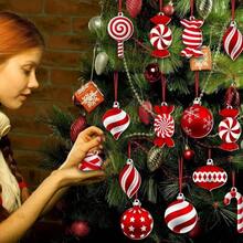 Candy Cane Ornaments, Christmas Lollipop Decor,  Hanging Tree Ornaments For DIY, Party Gift - Multicolor - View 3