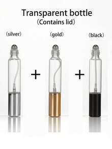 2个0.34盎司双用途香水喷雾瓶，带滚珠 - 透明玻璃材质，可重复灌装，便携实用，是旅行和办公的理想之选，包含香水和护肤喷雾瓶，旅行配件 | 便携式香水分配器 | 可重复灌装喷雾瓶 - 彩色 - 查看 15