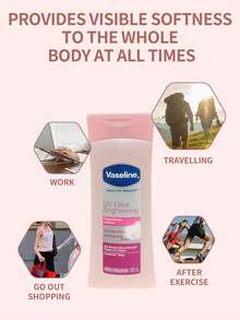 Vaseline 1瓶200毫升凡士林美白保湿身体乳，高浓度烟酰胺+维生素C双效亮肤滋养霜，适合暗沉肤色，全身持久亮泽护理 - 新身體乳200ml 美白 - 查看 5