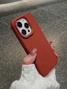 Ốp điện thoại màu đỏ táo tàu cao cấp, tối giản, thanh lịch, tương thích với iPhone 16 Pro Max/16 Pro/16/16 Plus/15/15 Pro Max/15 Pro/15 Plus/11/12/13/14 Pro Max/XS/XR/11 Pro/11 Pro Max/12 Pro/12 Pro Max/13 Pro/13 Pro Max/14 Pro/14 Pro Max/14 Plus, vỏ mềm, thiết kế sáng tạo dành cho cả nam và nữ, chống nước, chống sốc, chống rơi vỡ và chống trầy xước. - Phiên bản nâng cấp màu đỏ - Xem 5