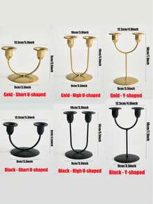 1pc Candle Holder - Decorative Candle Holder For Weddings, Dining Tables And Parties - Vintage Brass, Balcony Decor Vase Pedestal Candle Holder, Suitable For Weddings, Home Decor, Holiday Parties And Events