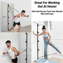 1PC 5m Length Door Anchor Strap For Resistance Bands Exercises Multi Point Anchor Portable Exercise Band Without Punching Space Saving Home Workouts Equipment Hole-Free Installation Portable Home Exercise