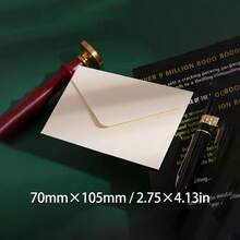 10-50 件经典白色黑色牛皮纸空白迷你纸质窗口信封，小卡片/便签夹，适用于婚礼请柬、生日派对礼物和圣诞节庆祝活动 - 彩色 - 查看 17