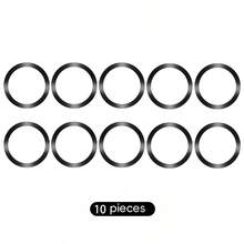 5 Packs Upgrade Smooth Rings For Magnetic Wireless Charger For 15 14 Pro Max 13 12 11 Mini Metal Iron Plate Sticker Magnet Car Phone Holder Plate Install Outside Of For Case - Black - View 8