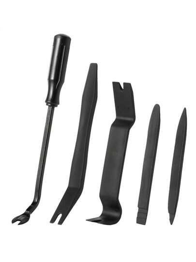 5 Pcs Car Trim Removal Tool Kit, Auto Door Panel Clip Fastener Plastic Removal Tools Set, Automotive Push Rivets Dashboards Interior Pry Tools