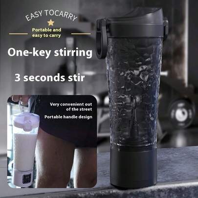 SOKANY Electric Protein Shaker Bottle, Blender For Protein Powder, One-Touch Mixing, Leak-Proof & Portable, Powerful 10-Second Fast Dissolution No Clumping, LCD Level Adjustment + Detachable All-In-One Body, Fitness & Coffee 2-In-1, 700ml Large Capacity, USB Rechargeable (1300mAh) High-Capacity Lithium Battery, Essential For Outdoor Fitness
