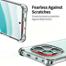 1 Pieces Of Transparent Air Cushion Case, Suitable For IPhone Air Cushion Case OnePlus And Realme Mobile Phones. The Transparent Phone Case Features A Four-Corner Anti-Drop Design, Providing All-Around Protection For Your Phone. - Air Cushion Shell-transparent - View 6