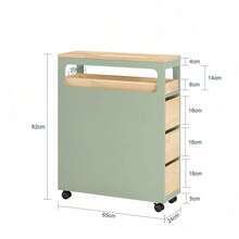 SoBuy Niche Cabinet BZR54-WN - Green - View 2
