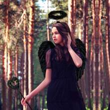 Angel Wings And Halo, Angel Costume For Woman Girls S Teens Angel Accessories For Halloween Party Cosplay