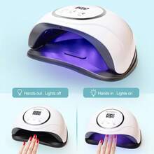 1Pc UV LED Gel Nail Lamp, Professional UV Nail Light For Gel Polish Fast Curing, LED Nail Gel UV Nail Dryer  For Home & Salon - trắng - Xem 3