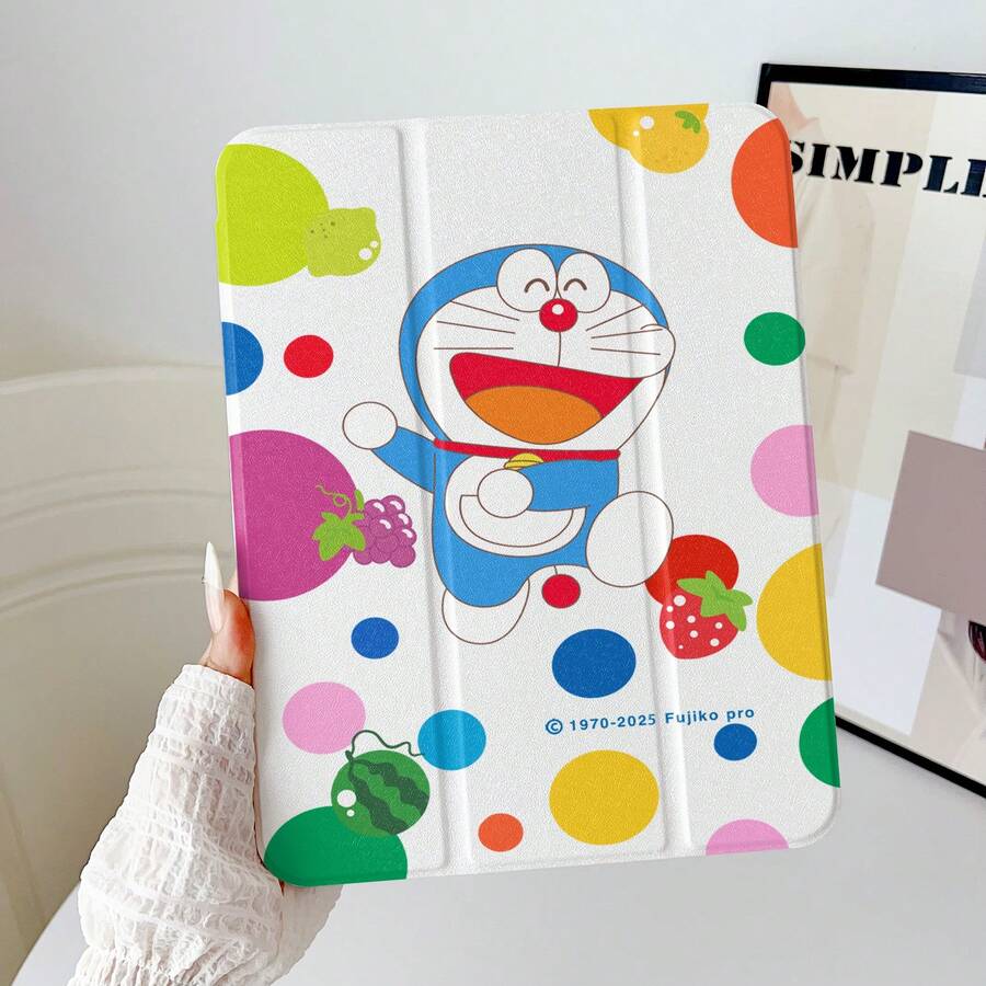 Doraemon Funda oficial y autorizada de Doraemon compatible con iPad de 6ta generación / para iPad de 5ta generación de 9.7 pulgadas, para iPad Air 1 y 2, para iPad Pro de 9.7 pulgadas de 2016, 2017 y 2018, para iPad Air 5, Air 4 de 2022, 10th de 10.9 pulgadas y Pro 11 de 2021