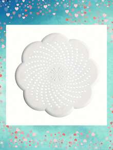 1 Stück blumenförmiger Spülbecken-Abflusssieb - Plastik Abflussschutz für Badezimmer und Dusche, verhindert Verstopfungen, fängt Haare und Schmutz auf, einfach zu reinigen