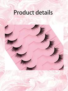 10 أزواج من رموش نصفية ذات شريط أسود، رموش مستعارة قصيرة ناعمة ثلاثية الأبعاد، رموش طبيعية ناعمة للمكياج (BY01)