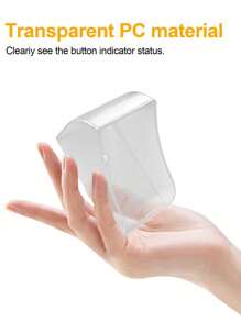 1pc Wireless Doorbell Button Waterproof Rain Cover, Black/Transparent Color Options, Windproof And Rainproof Protective Shell, Suitable For Doorbell Button, Doorbell, Doorbell Accessories, Doorbell Waterproof Cover