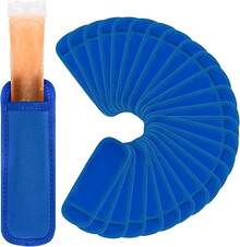 JANYUN 8 Pack Popsicle Holder For Kids, Cute Cartoon Dinosaur Shark Ice Pop Sleeves Reusable Washable Freeze Pop Holders Bags Neoprene Insulator Popsicle Sleeves