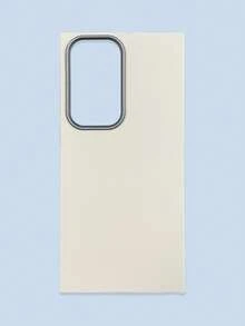 极简时尚白色、灰色、黑色仿皮纹理手机壳，防指纹、防水、防汗，超薄柔软触感，手机保护套，兼容三星、 17 Pro Max、13/14/15/16/16 Plus/16 Pro Max - 白色 - 查看 32