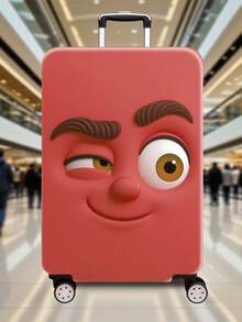 1 miếng 300g/mét vuông họa tiết biểu cảm vui nhộn, tấm bảo vệ hành lý dày dặn, phụ kiện hành lý dày dặn. Thích hợp cho công việc, chuyến công tác, kỳ nghỉ, du lịch, ký gửi hành lý và ngày tựu trường. Thêm sắc màu cho vali của bạn. Phù hợp cho vali từ 50-70cm. - Nhiều màu - Xem 16