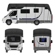 Waterproof Protective Roof Top Cover For Motorhome Caravan Camper - Black - View 7