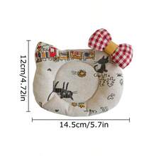 1 pièce Tapis de tasse en tissu imprimé avec chat mignon de dessin animé, dessous de verre isolant thermique, tapis de tasse à thé, set de table, idéal pour la décoration de table et la protection des tasses, convient pour la cuisine et la décoration de la maison, parfait pour les fêtes, la cuisine, la salle à manger, la décoration, les arrière-plans photographiques et la décoration de table - Multicolore - Voir 7