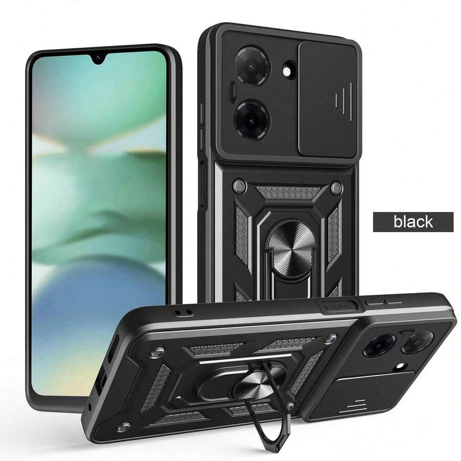 Premium Armored Heavy Duty Protective Phone Case, Compatible With Multiple Phone Models - Black - View 1