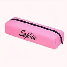 1 Pieza Estuche de lápices de gran capacidad de PU personalizado y personalizado para el almacenamiento de artículos de papelería de estudiantes de primaria y secundaria, creativo multifuncional y sencillo, de vuelta a la escuela - Multicolor - Ver 16