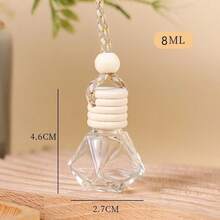 10 piezas Ambientador de coche de uso múltiple, botella de ambientador de decoración colgante, botella de vidrio vacía para montar en el coche, ambientador para coche, apto para coches, dormitorios, salas de estar, baños, balcones, armarios y otros lugares, necesidades perfectas para la decoración del hogar - Multicolor - Ver 9