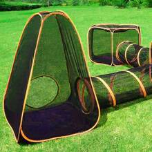 Outdoor Play Tent Tunnel Cube Compound Pet House 6 In 1 For Cat Puppy Dog Rabbit - Black - View 10