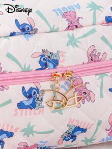 Disney Stitch 絎縫大容量化妝包 便攜式化妝工具收納袋 保養品化妝品收納袋 家用收納袋 - 彩色 - 查看 9
