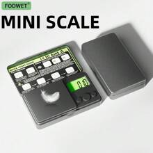 0.01g High Precision Mini Smart Digital Jewelry Scale, Automatic Calibration And Counting Feature, LCD Display, Portable Compact Square Design, Suitable For Kitchen, Jewelry, Gold, Baking, Home Use, And Portable Weighing Tool