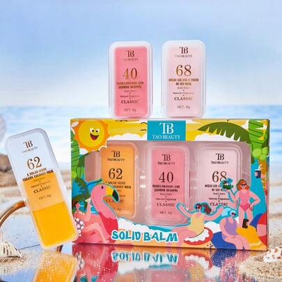 3pcs/Box Fragrance Gift Set, Multiple Scents Options, Niche Numbered Fragrance Box, Long-Lasting Subtle Aroma Solid Perfume, Deodorizing, Compact & Portable, Suitable For Men & Women, Back To School Essential